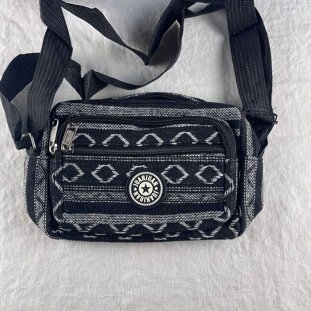 Black and White Patterned Crossbody Bag NWOT